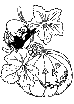 coloriage calimero haloween